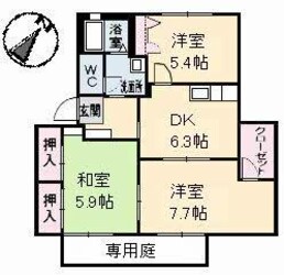 メゾン　ラフィネ（Ｓ）の物件間取画像